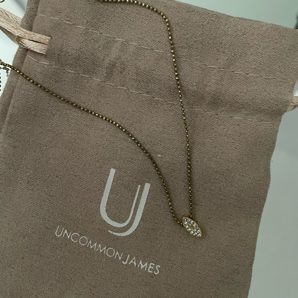 Uncommon James Gold Necklace with Crystal Detail